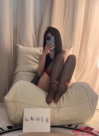 秋秋性感黑丝红边