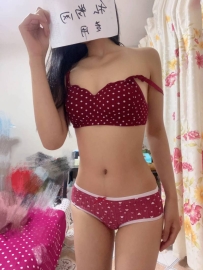 萱萱红色性感套装（可单买）
