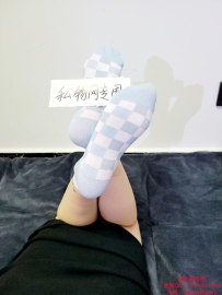 酥酥蓝格棉袜